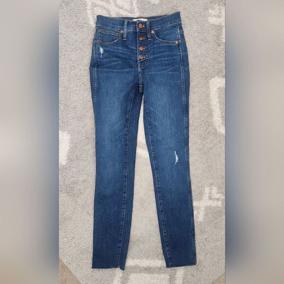 Madewell Denim - Madewell 10" High-Rise Skinny Jeans in Hanna Wash Size 24